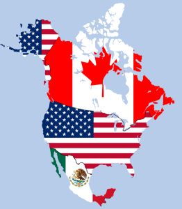 The North American Free Trade Agreement. Courtesy of TheMexicanGentlemen, via Wikimedia Commons
