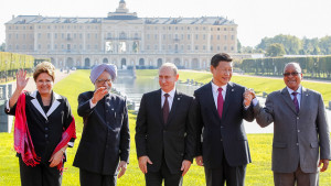 The BRICS leaders at a summit in 2013 by Roberto Stuckert Filho on Flickr Creative Commons