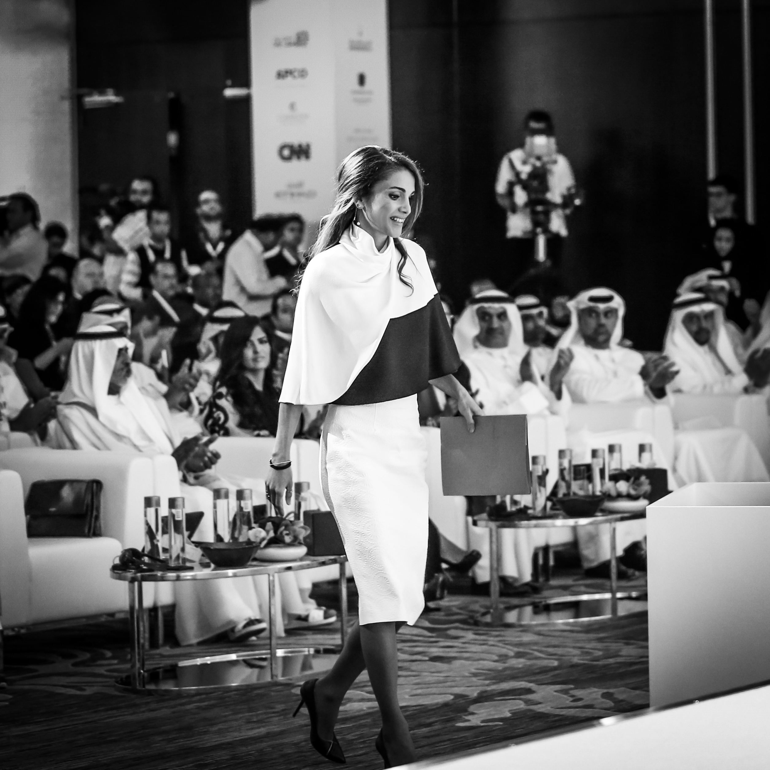Queen Rania of Jordan denounced ISIS as an "irreligious minority" at the Abu Dhabi Media Summit (Flickr Creative Commons)