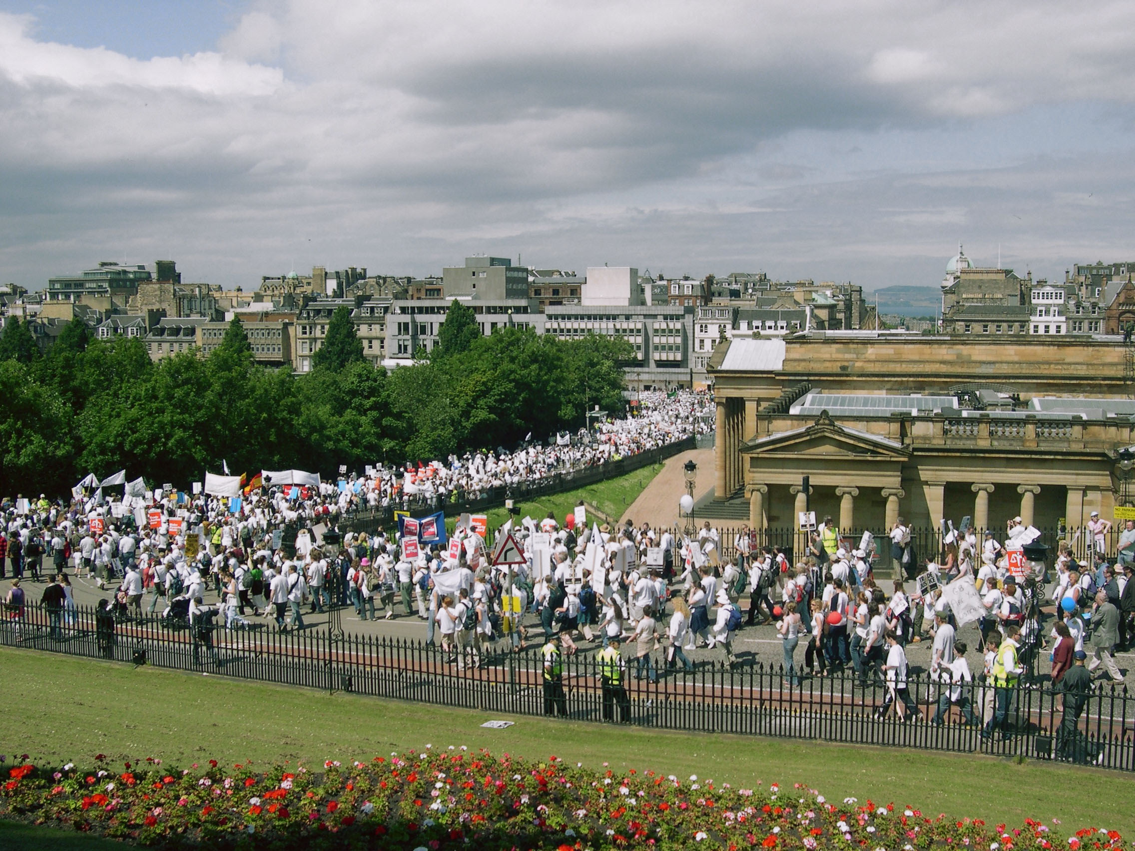 Make Povery History Protests in Edinburgh (2005)