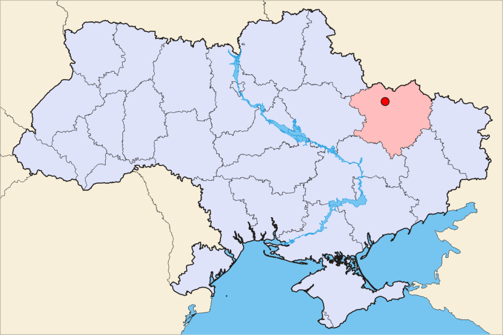 Image Source: http://commons.wikimedia.org/wiki/File:Charkiw-Ukraine-Map.png A map of Ukraine, highlighting the Kharkiv Oblast and the City of Kharkiv.