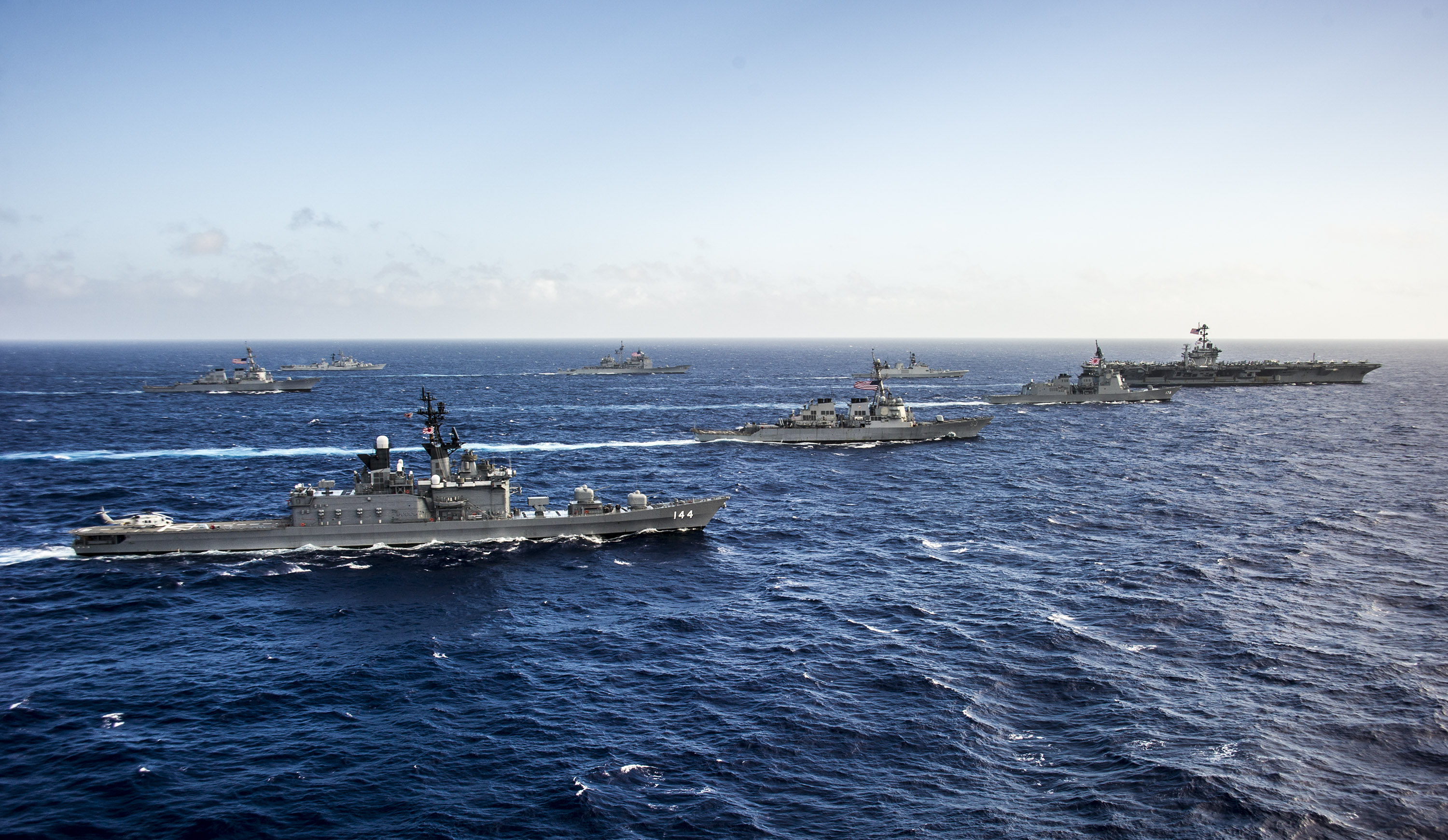 U.S. Pacific Fleet in waters East of Okinawa (July 30, 2014) via Flickr Commons